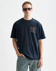Scotch & Soda Cosmic Logo T-Shirt | Carbon