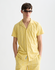 Scotch & Soda Terry Jacquard Short Sleeve Shirt | Raffia