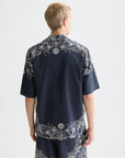 Scotch & Soda Bandana Short Sleeve Shirt | Dress Blue