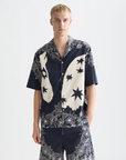 Scotch & Soda Bandana Short Sleeve Shirt | Dress Blue