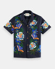 Scotch & Soda Hippy Hippy Shake Short Sleeve Shirt | Navy