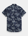 Scotch & Soda Fireworks Short Sleeve Shirt | Navy