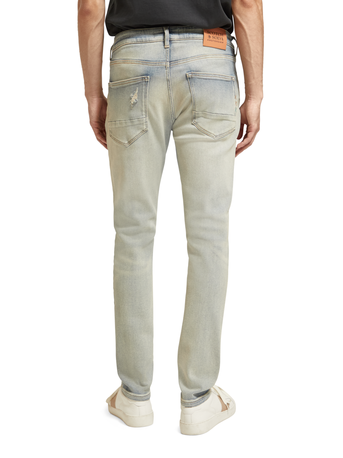 Grijze SCOTCH & SODA Skinny jeans SKIM SKINNY JEANS - CARBON