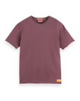 Scotch & Soda Raw Edge T-Shirt | Berry Wine