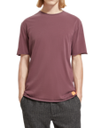 Scotch & Soda Raw Edge T-Shirt | Berry Wine