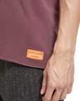 Scotch & Soda Raw Edge T-Shirt | Berry Wine