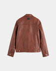 Scotch & Soda Trucker Leather Jacket | Night Owl