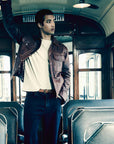 Scotch & Soda Trucker Leather Jacket | Night Owl