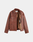 Scotch & Soda Trucker Leather Jacket | Night Owl