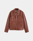 Scotch & Soda Trucker Leather Jacket | Night Owl
