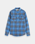 Scotch & Soda Flannel Check Shirt | Blue
