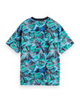 Scotch & Soda Flower Power T-Shirt | Blue