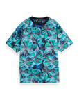Scotch & Soda Flower Power T-Shirt | Blue