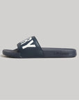 Superdry Code Core Pool Slides | Deep Navy/Optic