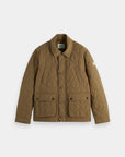 Scotch & Soda Geo Quilted Jacket | Golden Brown