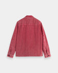 Scotch & Soda Washed Cord Worker Jacket | Dusty Red