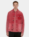 Scotch & Soda Washed Cord Worker Jacket | Dusty Red