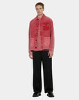 Scotch & Soda Washed Cord Worker Jacket | Dusty Red