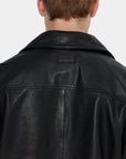 Scotch & Soda Leather Blazer | Black