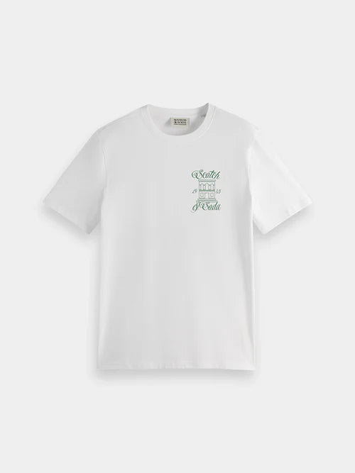 Scotch & Soda Central Park Arch T-Shirt | White