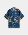Scotch & Soda Short Sleeve Shirt | Picasso Blue