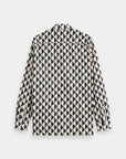 Scotch & Soda Geo Long Sleeve Shirt | Gray/White