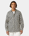 Scotch & Soda Geo Long Sleeve Shirt | Gray/White