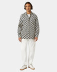 Scotch & Soda Geo Long Sleeve Shirt | Gray/White