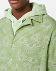 Scotch & Soda Squiggle Sun Embroidered Short Sleeve Shirt | Pistachio