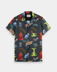 Scotch & Soda Printed Short Sleeve Shirt | Greek Park