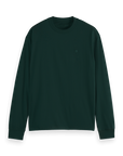 Scotch & Soda Logo Long Sleeve T-Shirt | Amsterdam Green