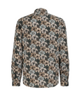 Fil Noir Deco Floral Shirt | Taupe
