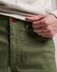Superdry Vintage Officer Chino Shorts | Olive Khaki