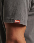 Superdry Vintage Script Workwear T Shirt | Charcoal
