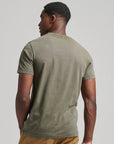 Superdry Vintage Copper Label T Shirt | Chive Green