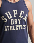 Superdry Vintage Gym Athletic Vest | Lauren Navy