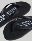 Superdry Studios Vegan Flip Flops | Black