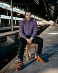 Fil Noir Baby Cord Shirt | Plum