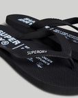 Superdry Studios Vegan Flip Flops | Black