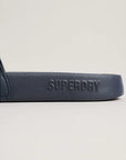 Superdry Code Core Pool Slides | Deep Navy/Optic