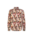Fil Noir Palmed Abstract Shirt | Plum
