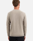 No Excess Garment Dyed Crew Neck Sweater | Clay