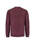 No Excess Garment Dyed Crew Neck Sweater | Dark Wine