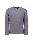 No Excess Wool Blend Crew Neck Sweater | Washed Blue