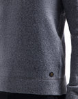 No Excess Wool Blend Crew Neck Sweater | Washed Blue