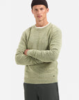 No Excess Wool Blend Crew Neck Sweater | Light Moss