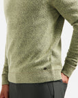No Excess Wool Blend Crew Neck Sweater | Light Moss
