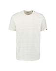 No Excess Yarn Dyed Pin Stripe Tee | Off White