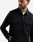 No Excess Sedoc Zip Overshirt | Black