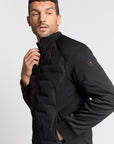 No Excess Mixed Knit Jacket | Black